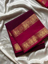 Subtle Weaves – Plum Pink Kanchi Cotton Saree