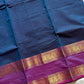 Subtle Weaves – Blue Kanchi Cotton Saree