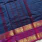 Subtle Weaves – Blue Kanchi Cotton Saree