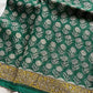 Kota Doria handblock saree with mulmul blouse – House of Thansha
