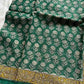 Kota Doria handblock saree with mulmul blouse – House of Thansha