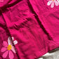 Pink Handpainted Khadi Cotton Saree, 6 meters, soft breathable fabric