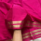 Vibrant Semi Mysore Silk saree with zari border and running blouse – House of Thansha
