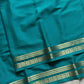 Semi Mysore Silk Saree – Teal Blue