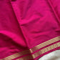 Vibrant Semi Mysore Silk saree with zari border and running blouse – House of Thansha