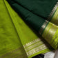 Semi Mysore Silk Saree – Dark Green