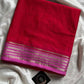 Semi Mysore Silk saree – Red & Pink
