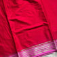 Semi Mysore Silk saree – Red & Pink