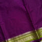 Semi Mysore Silk Saree – Violet with Green