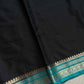 Semi Mysore Silk saree – Black & Blue