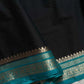 Semi Mysore Silk saree – Black & Blue