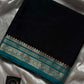 Semi Mysore Silk saree – Black & Blue