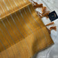 Golden Yellow Organza Tissue Saree with matching blouse,