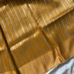 Golden Yellow Organza Tissue Saree with matching blouse,