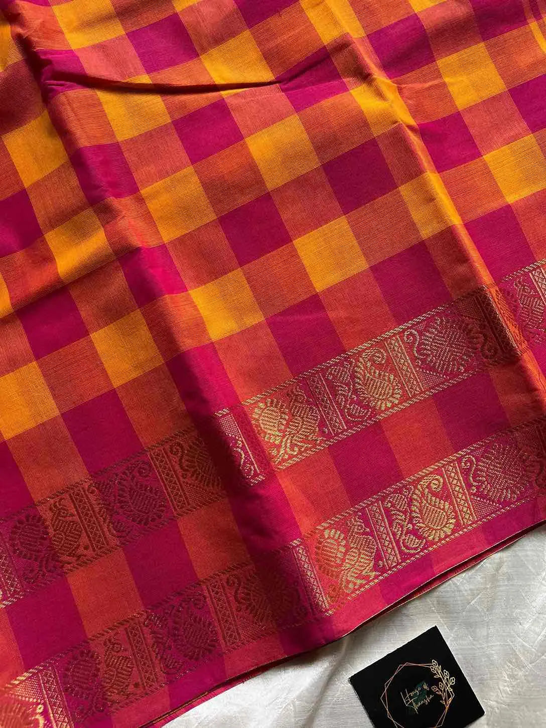 Chettinadu Cotton Saree | Kattam