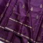 Crepe Silk Saree – Dark Berry Purple