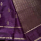 Crepe Silk Saree – Dark Berry Purple