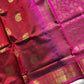 Pattu Nool Edit maroon saree with woven pallu