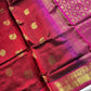 Maroon handloom Kanchi silk cotton saree – Pattu Nool Edit