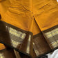 Yellow Kanchi cotton saree with subtle golden zari border – House of Thansha