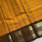 Yellow Kanchi cotton saree with subtle golden zari border – House of Thansha