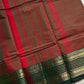 Kanchi cotton saree with subtle golden zari border – House of Thansha