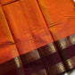 Subtle Weaves – Orange Kanchi Cotton Saree