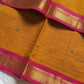 Kanchi Cotton Kattam Checks Saree – Yellow | Small Contrast Border | House of Thansha