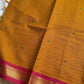 Kanchi Cotton Kattam Checks Saree – Yellow | Small Contrast Border | House of Thansha