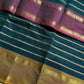 Kanchi Cotton Saree | Velthari Weave – Peacock Teal