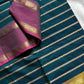 Kanchi Cotton Saree | Velthari Weave – Peacock Teal