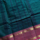 Kanchi Cotton Saree | Velthari Weave – Peacock Teal