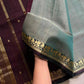 Vegan Weaves – Sea green Handloom Art Silk Saree