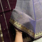 Vegan Weaves – Lavender Handloom Art Silk Saree