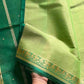 Vegan Weaves – Green Handloom Art Silk Saree
