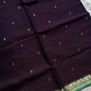 Vegan Weaves – Purple Handloom Art Silk Saree
