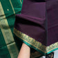 Vegan Weaves – Dark Purple Handloom Art Silk Saree
