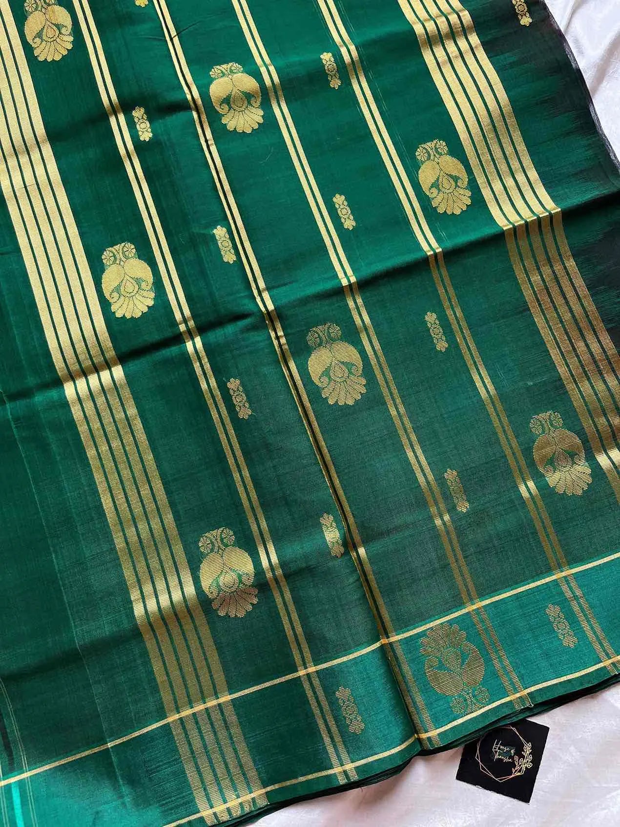 Vegan Silk Saree – Dark maroon | Handloom Art Silk