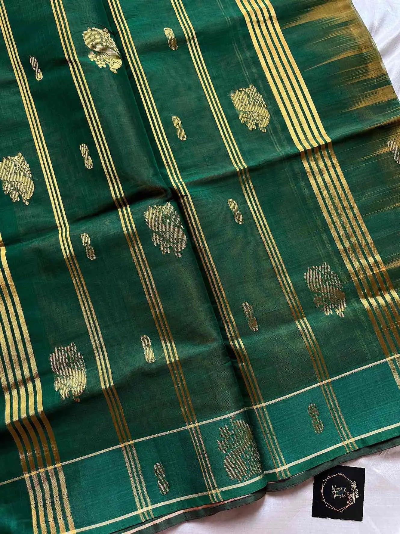 Vegan Silk Saree – Yellow | Handloom Art Silk