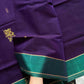 Vegan Silk Saree – Vintage Violet | Handloom Art Silk