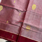 Vegan Weaves – Pastel Pink Handloom Art Silk Saree