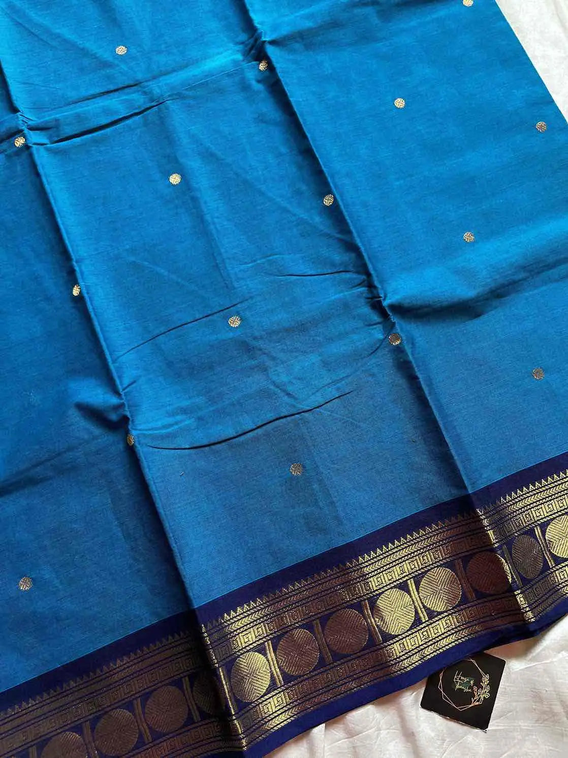 Vintage Loom Edit | Blue Kanchi Cotton Saree