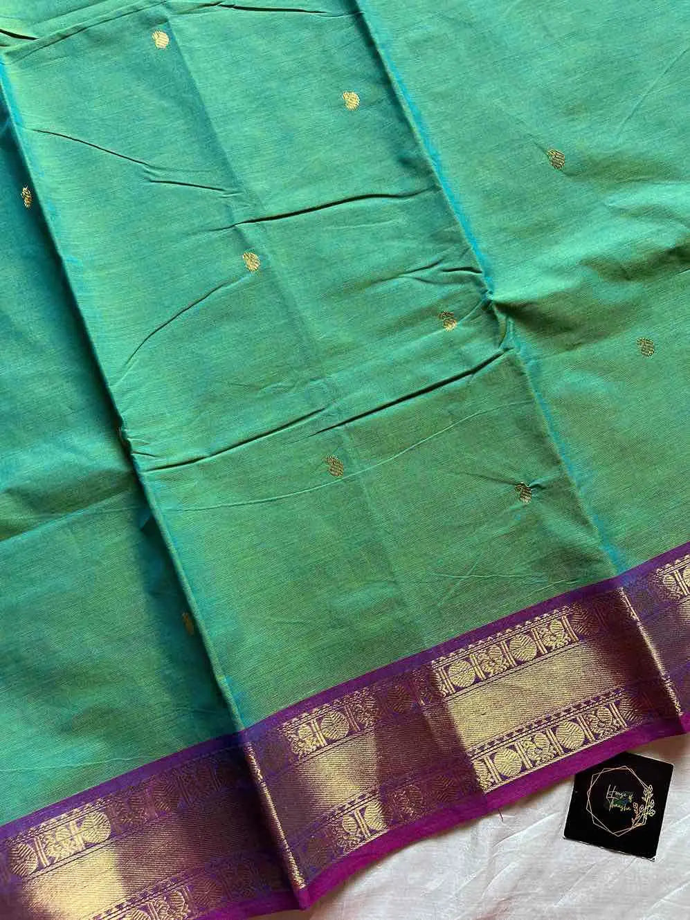Vintage Loom Edit | Green Kanchi Cotton Saree