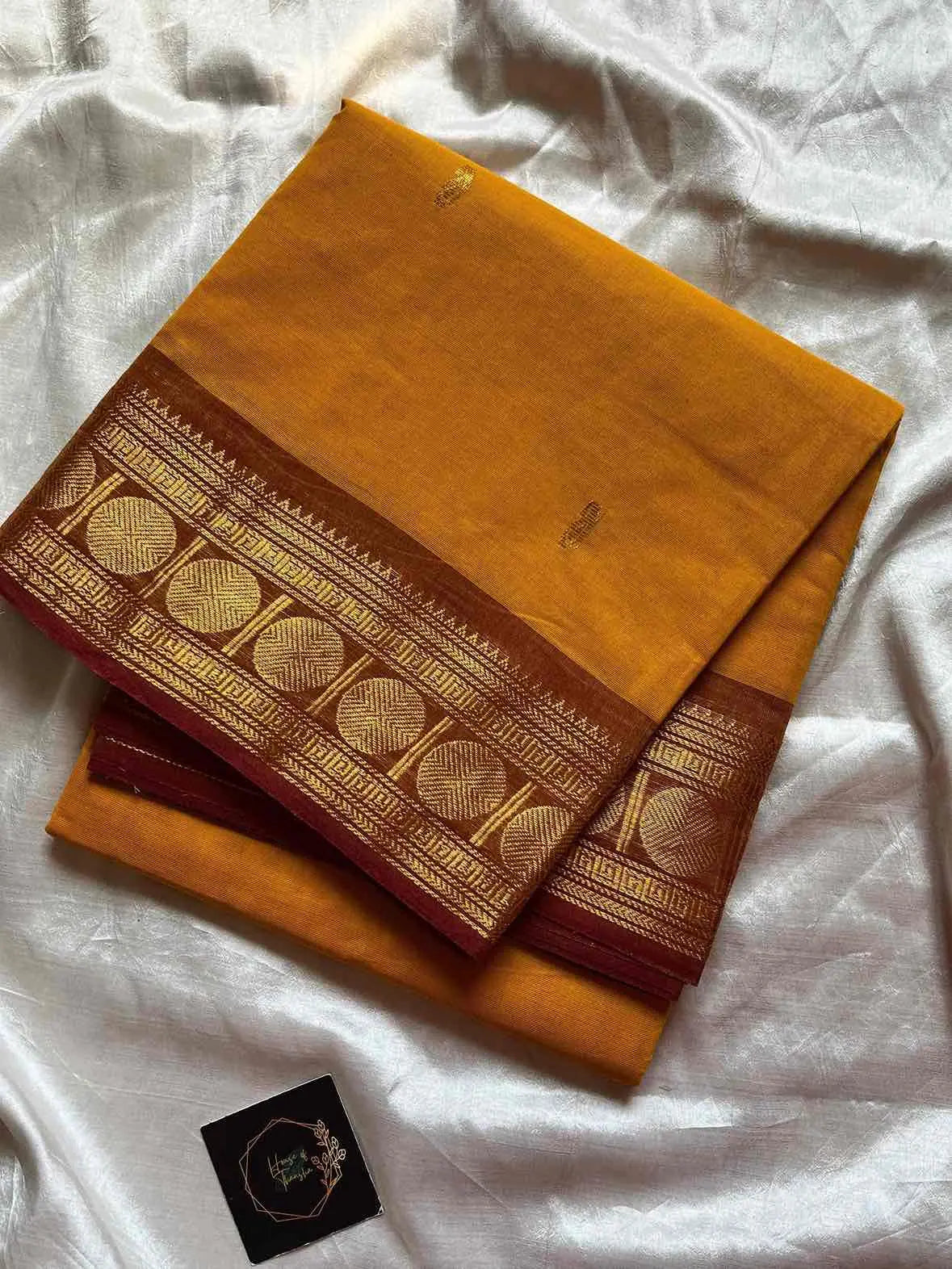 Vintage Loom Edit | Yellow Kanchi Cotton Saree