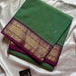 Vintage Loom Edit | Green Kanchi Cotton Saree