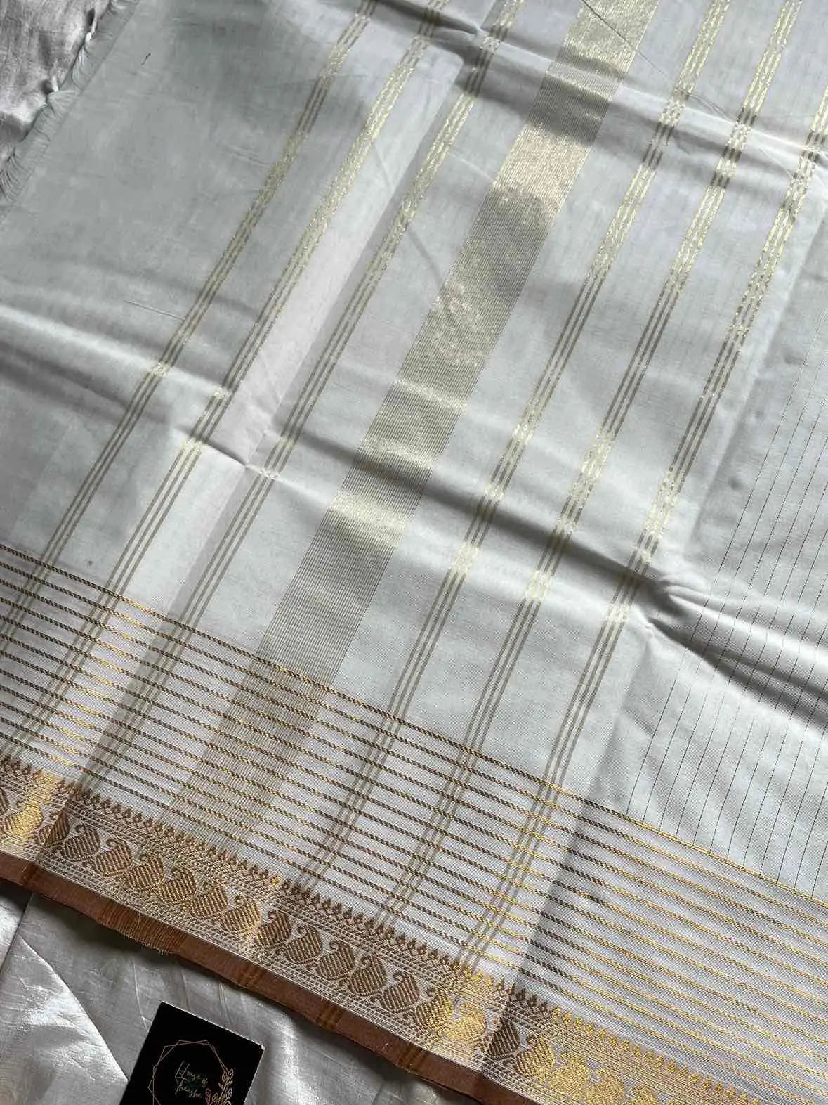 Zari Edition | White Kanchi Cotton Saree