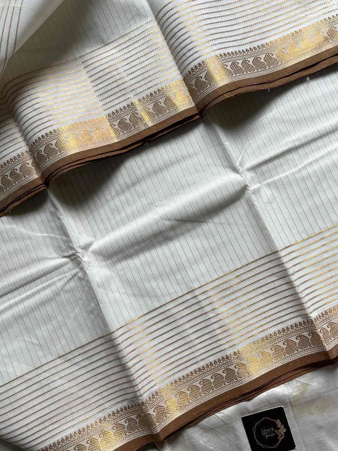 Zari Edition | White Kanchi Cotton Saree