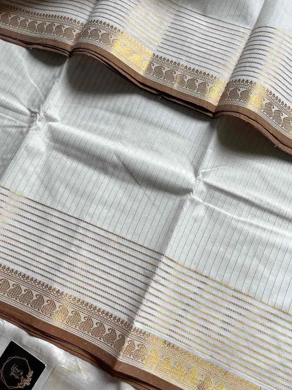 Zari Edition | White Kanchi Cotton Saree